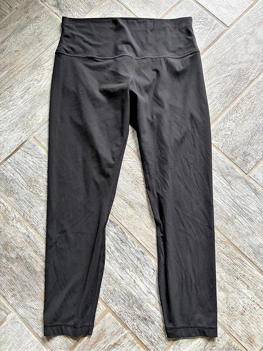 lululemon Align High-Rise Ribbed Leggings Black Size 12